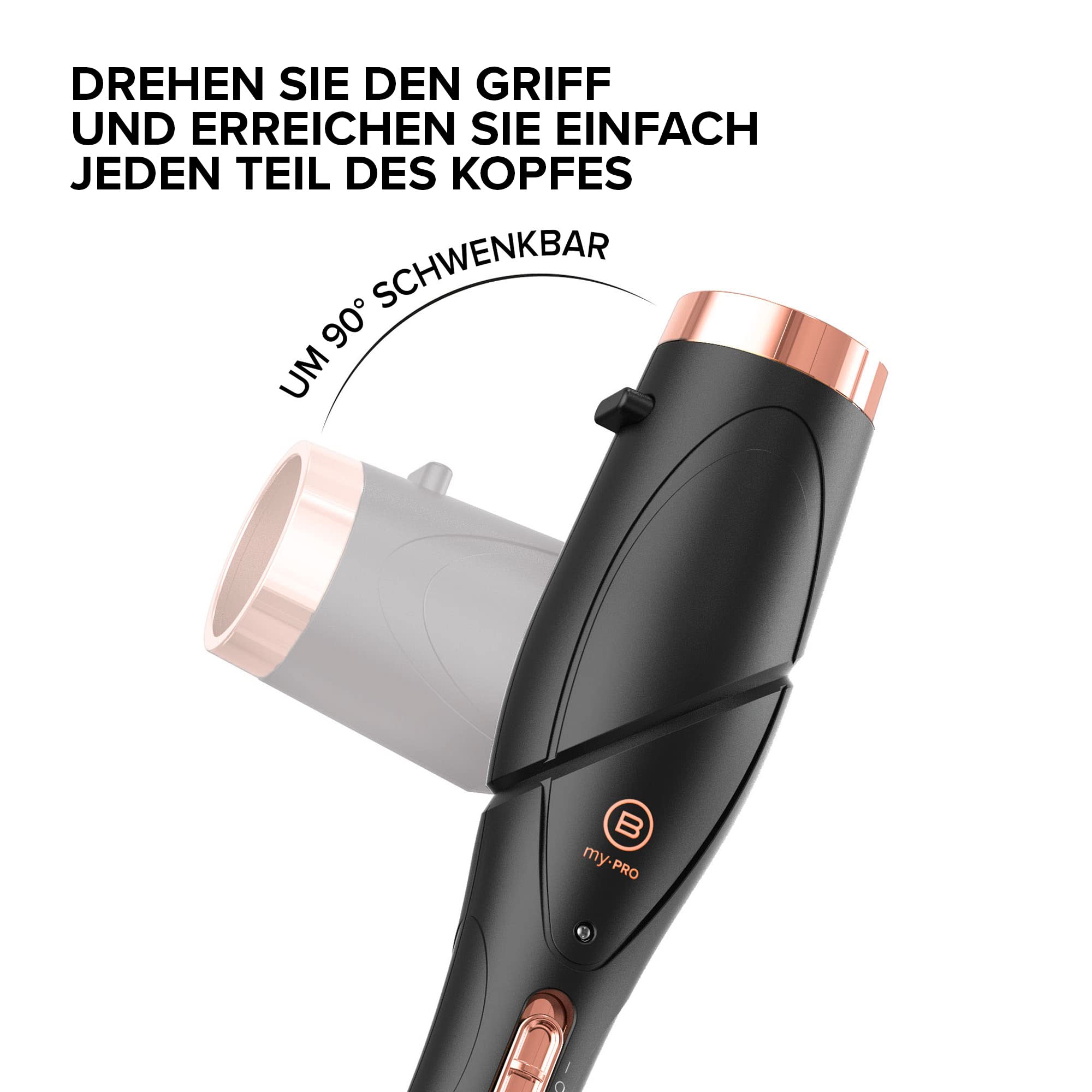 Bellissima Twist & Style, Lockenstab, Griff + 4 Zubehörteile für Locken und Wellen, automatische Temperatur, schnelles Aufheizen, Keramikbeschichtung, um 90 verstellbar, Geschenkidee