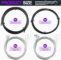 Vista 3 de Swpeet Carcasa universal para cable de cambio de bicicleta, 67 unidades, con kit de cortador de cables de bicicleta, tapas de extremo de cable