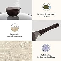 Vista 3 de Neoflam Calentador de mantequilla de 1.9 cuartos de galón para hervir leche, olla de fusión, revestimiento antiadherente de cerámica saludable