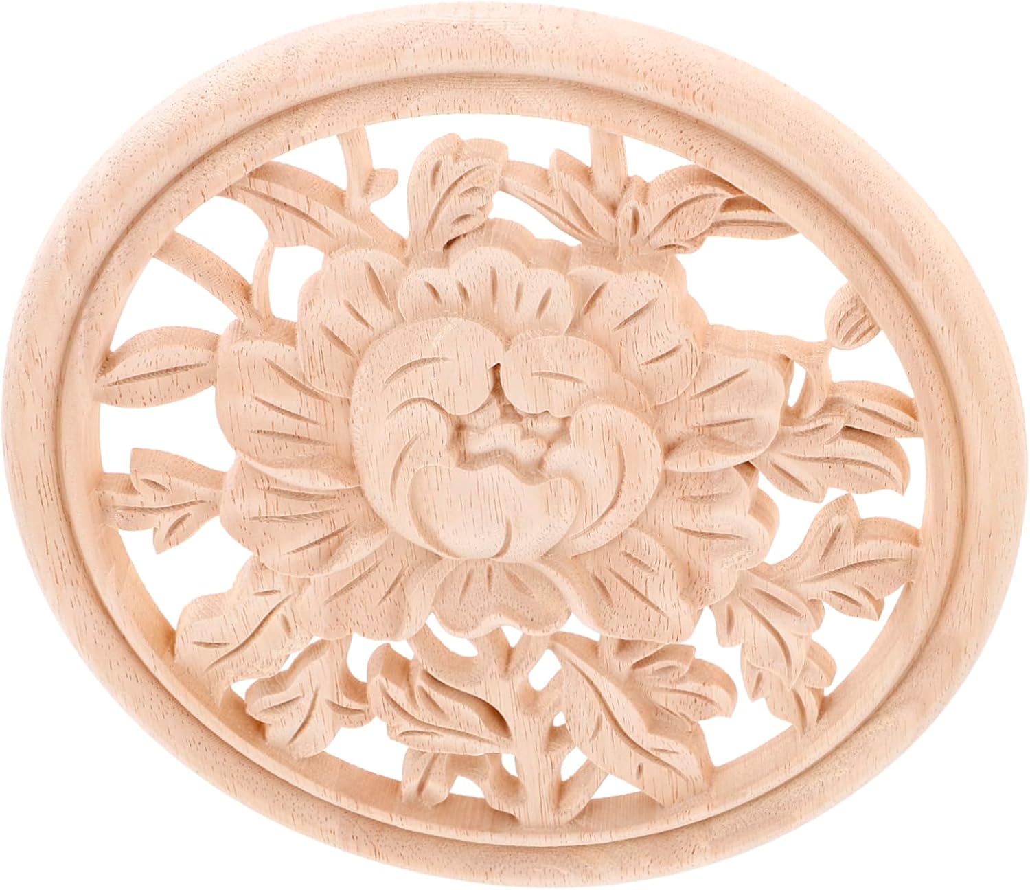 Amosfun Furniture Patches Wood Carving Corner Stickers Wood Appliques