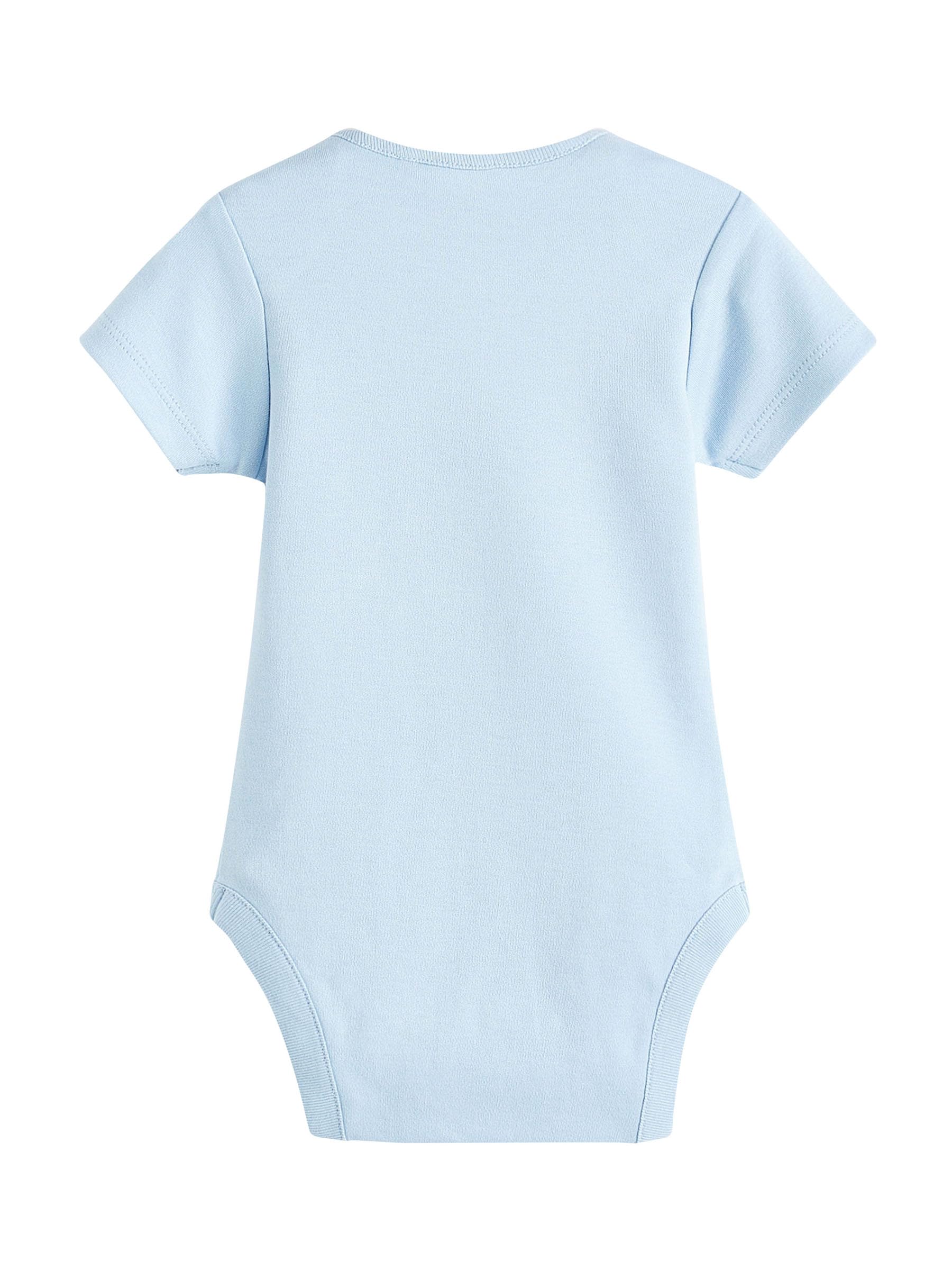 NEXT Babyboy Set di 10 Pagliaccetto in Tinta Unita Blu 12 Mois