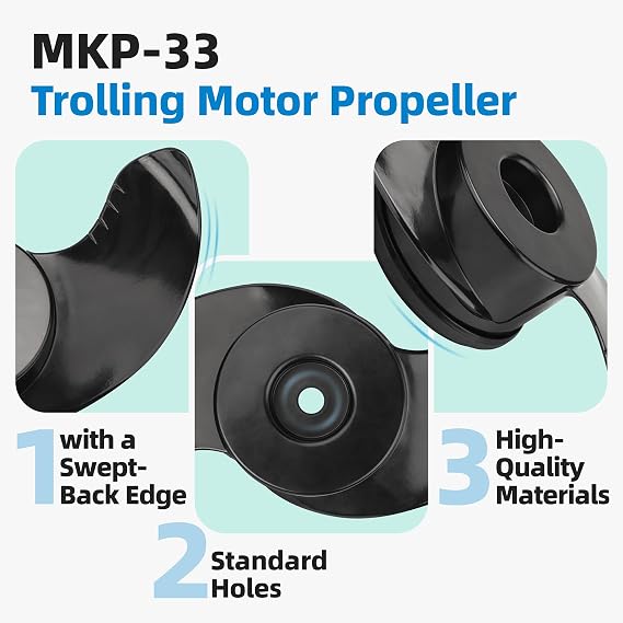 MKP-33 Prop Fits for Minn Kota Trolling Motor, Compatible 4 Motor Diameter