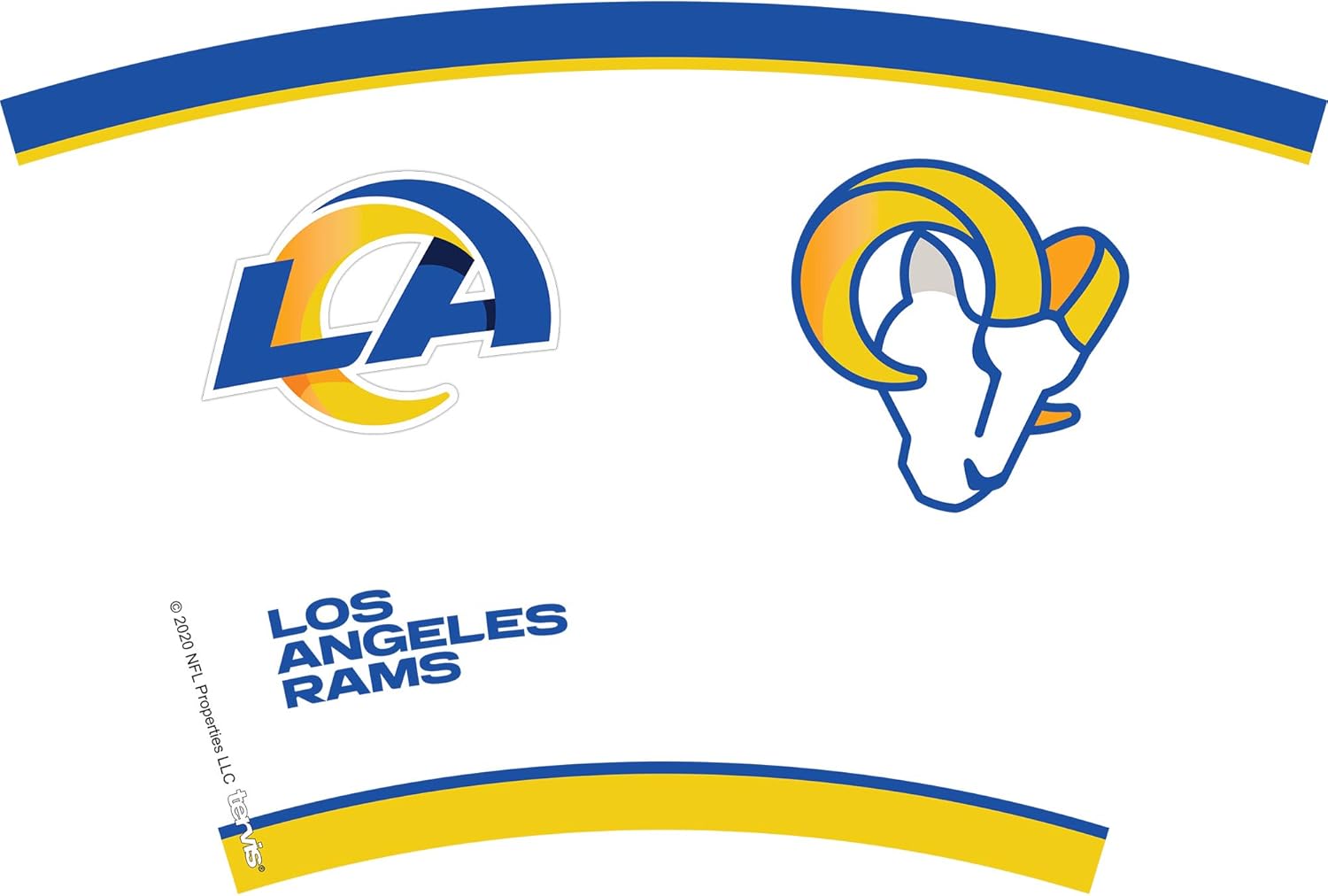 Tervis NFL Los Angeles Rams - Tradition Made in USA Double Walled Insulated Tumbler Travel Cup Keeps Drinks Cold & Hot, 24oz, Classic - Image 2