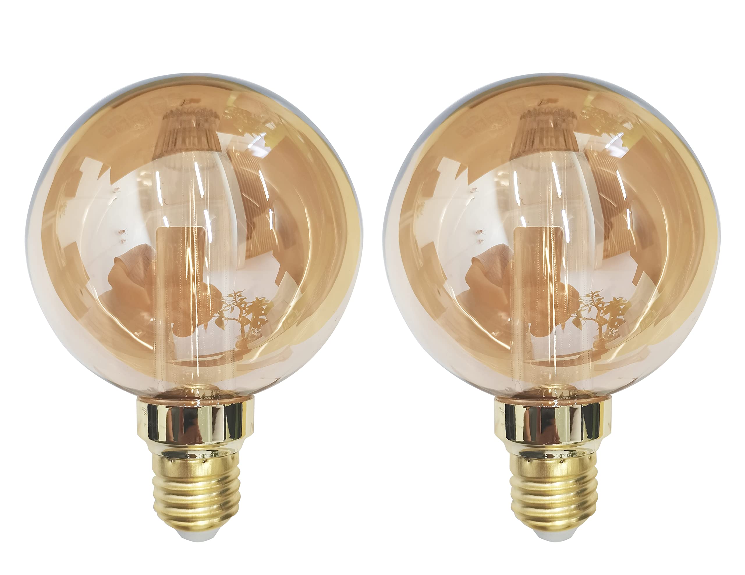 Buy G30/G95 E26 Amber Antique LED Edison Light Bulb, Vintage Antique