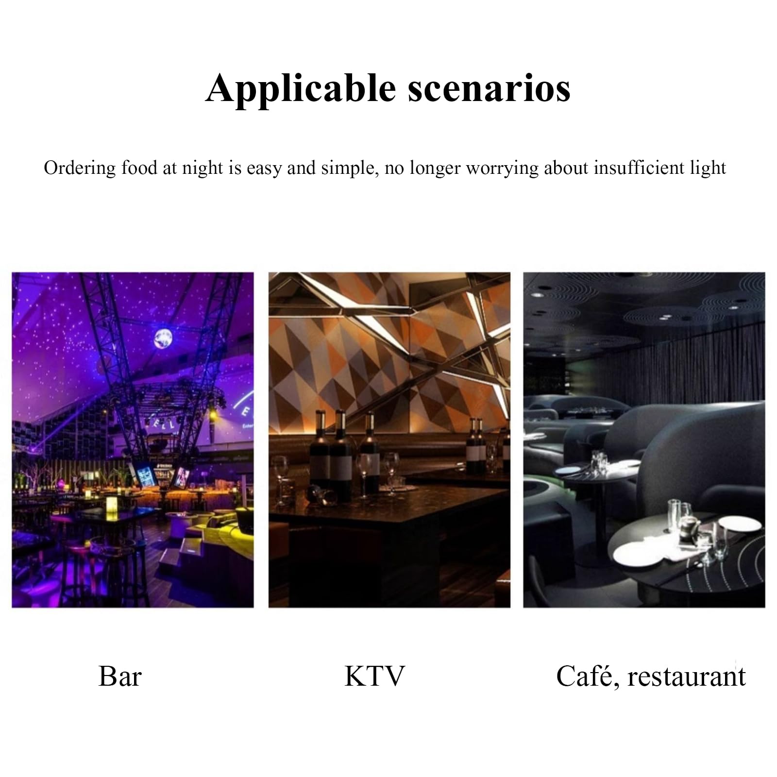 Tablero Publicitario LED, Tablero Luminoso para Pedidos De Barra, Apertura Y Medición, Detección Automática, Puede Mostrar Menús De 4 Lados, para Restaurantes, Bares Y Discotecas.