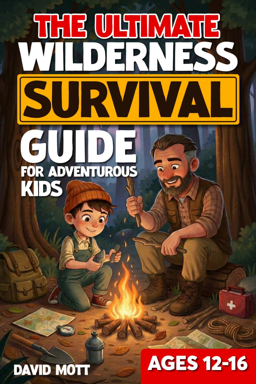 The Ultimate Wilderness Survival Guide For Adventurous Kids Ages 12-16 (The Ultimate Fishing, Hunting, and Survival Series)