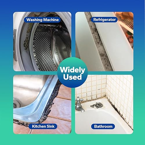 Miniatura 3 de Gel removedor de manchas de moho (5 onzas líquidas), removedor de manchas de moho multifuncional, limpiador de gel de manchas de alta resistencia