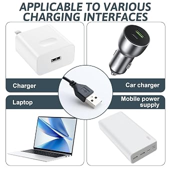 Qkhcable 3.5mm Aux Audio Jack Cable USB 2.0 Adapter to 3.5mm Headphone Stereo Cord for Same Connection MP3/MP4 Players, Pocket Speakers, Car Audio, Video Recorders, Data Sync Charge Cord (1M/3.3Feet)