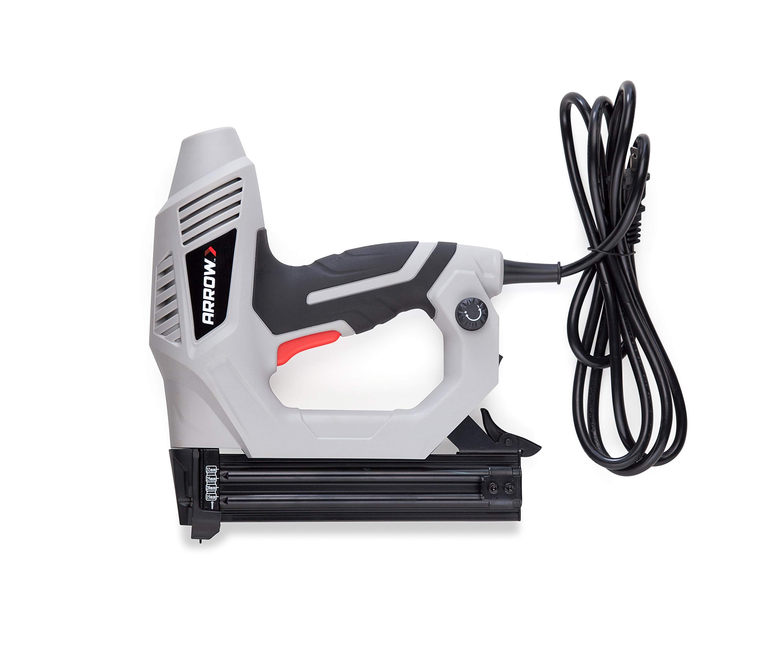 Arrow ET200BN Heavy Duty Electric Brad Nailer, Professional Nail Gun for Trim, Picture Frames, Crafts, Fencing, Uses Brad Nails in 5/8-Inch, 3/4-Inch, 1-Inch, and 1-1/4-Inch
