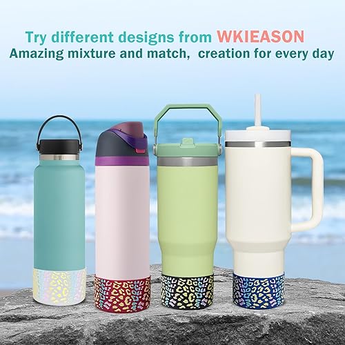 Miniatura 6 de WK IEASON 2 fundas protectoras de vaso para Stanley Quencher Adventure de 40 onzas y Stanley IceFlow de 20 onzas, 30 onzas y compatible con botella