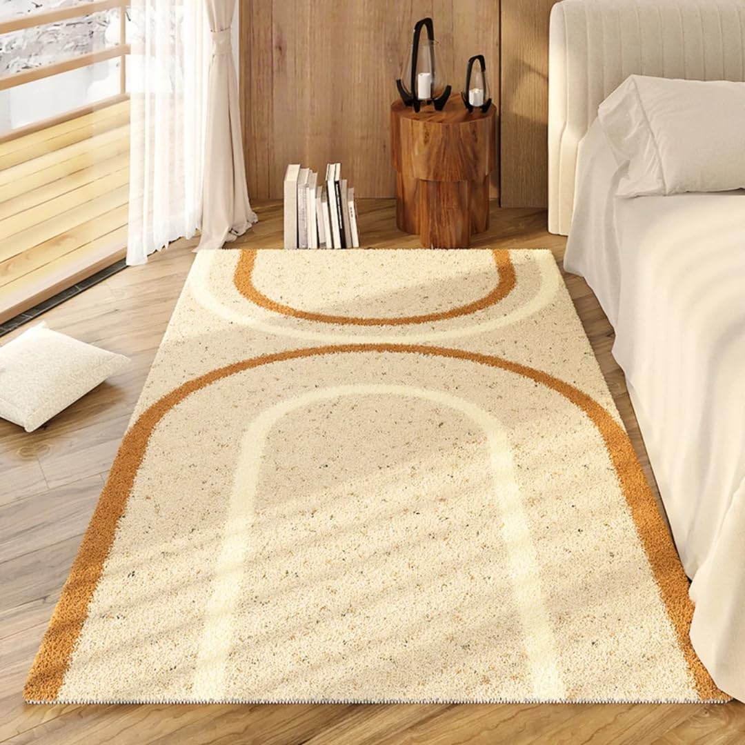 Tapis de chambre à coucher anti-froid au sol doux et moelleux pour réchauffer vos pieds nus