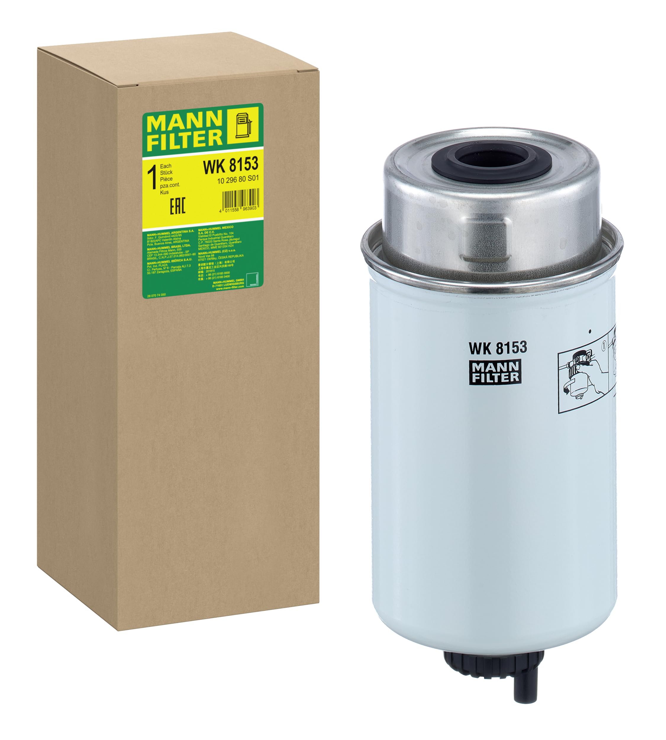 MANN-FILTER WK 8153 Kraftstofffilter - für Off-Highway Anwendungen