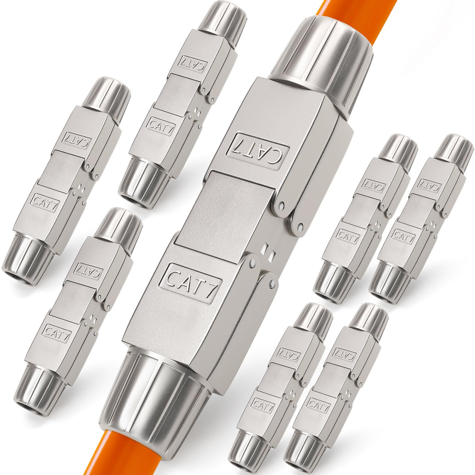 HB-DIGITAL LSA Cat.7 STP Netzwerkkabelverbinder werkzeuglos Steckverbinder Steckverbinder Vor-Ort-Konfektion Adapter Verlängerung für LAN Verlegekabel Ethernet Installationskabel