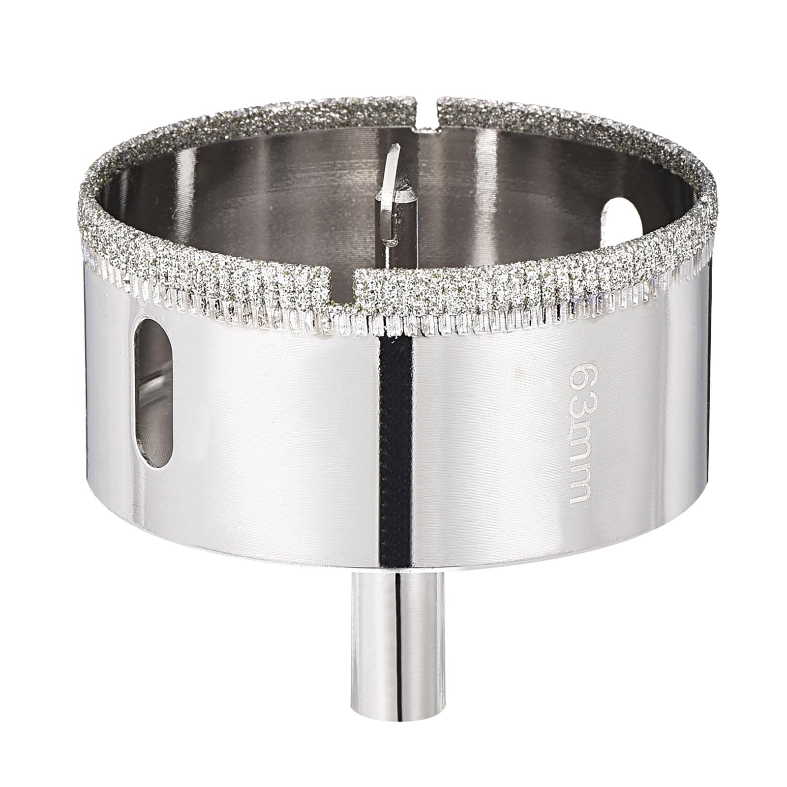 PATIKIL 2-15/32" (63mm) Diamond Hole Saw with Center Drill Bit, Glass Diamond Hole Cutters Hollow Core Drill Bits for Fiberglass, Tile, Porcelain, Ceramic