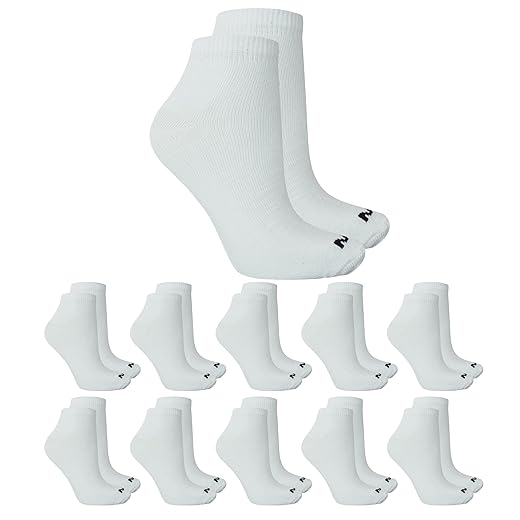 Kit 10 Pares de Meia Cano Curto Esportiva Fina Algodão Mash