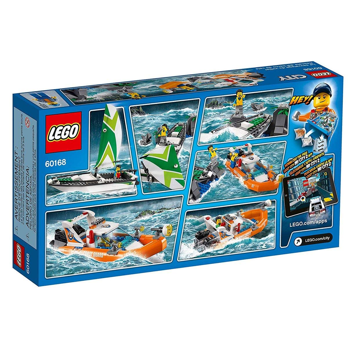 Amazon.co.jp: (レゴ) LEGO シティ 60168ヨットとレスキューボート 
