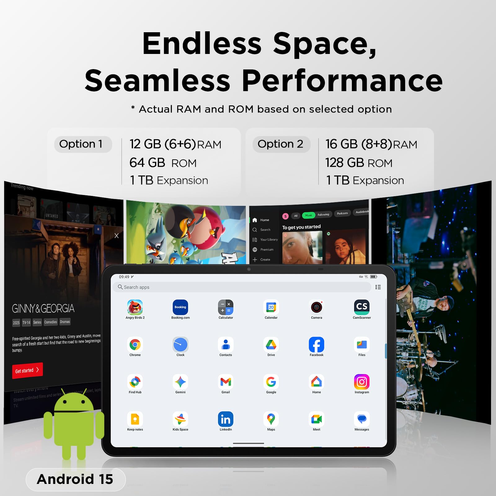 TCL NXTPAPER 11 Gen 2 Android Tablet, 11" Drawing Pad & Digital Notebook, Stylus & Flip Case Included, NXTPAPER 4.0 Display, Android 15, AI Tools, 8+8GB RAM, 128GB Storage, 8000mAh Battery, Gray