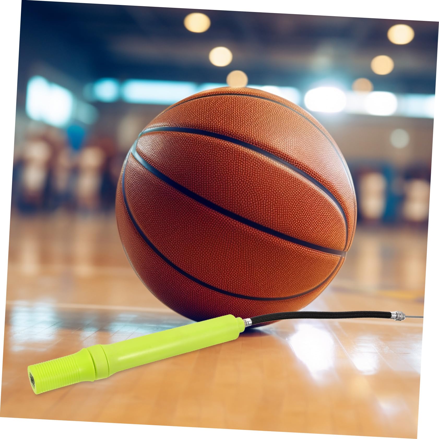 Abaodam minipompa portatile aria pompa per gonfiabili Pompa a sfera Gonfiore pompa gonfiabile da basket gonfiatore per bici addominali Yellow