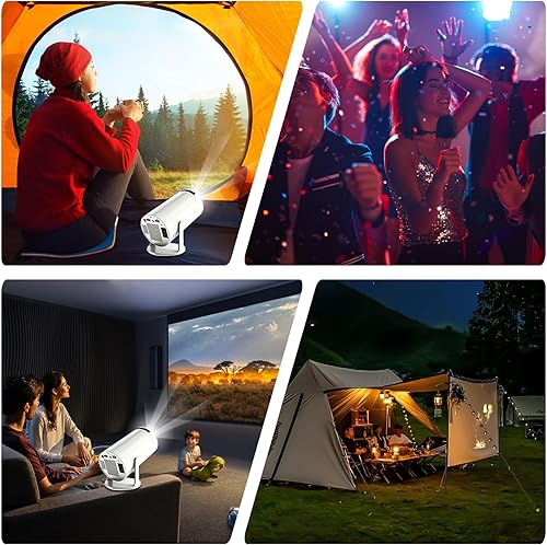 Miniatura 5 de Proyector portátil 1080P de pantalla de 130 pulgadas  Proyección compatible con 4K Espejo estable con cable con HDMIUSB  Mini proyector para