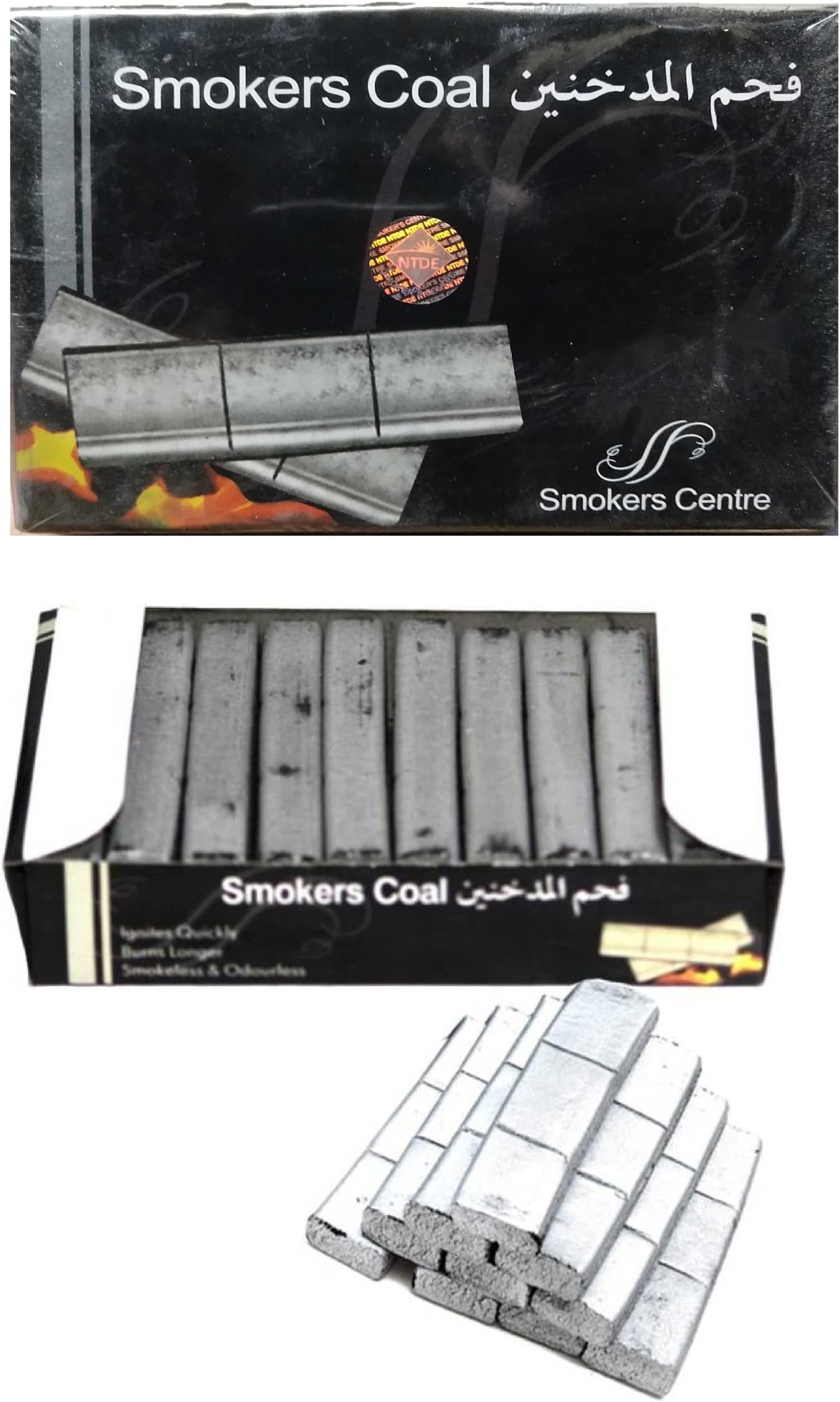 NeverStop® (Buy 1 Get 1) Hookah Coal Smokers for Silver Brick [1 Box in 30 Piece] NS_COAL-001