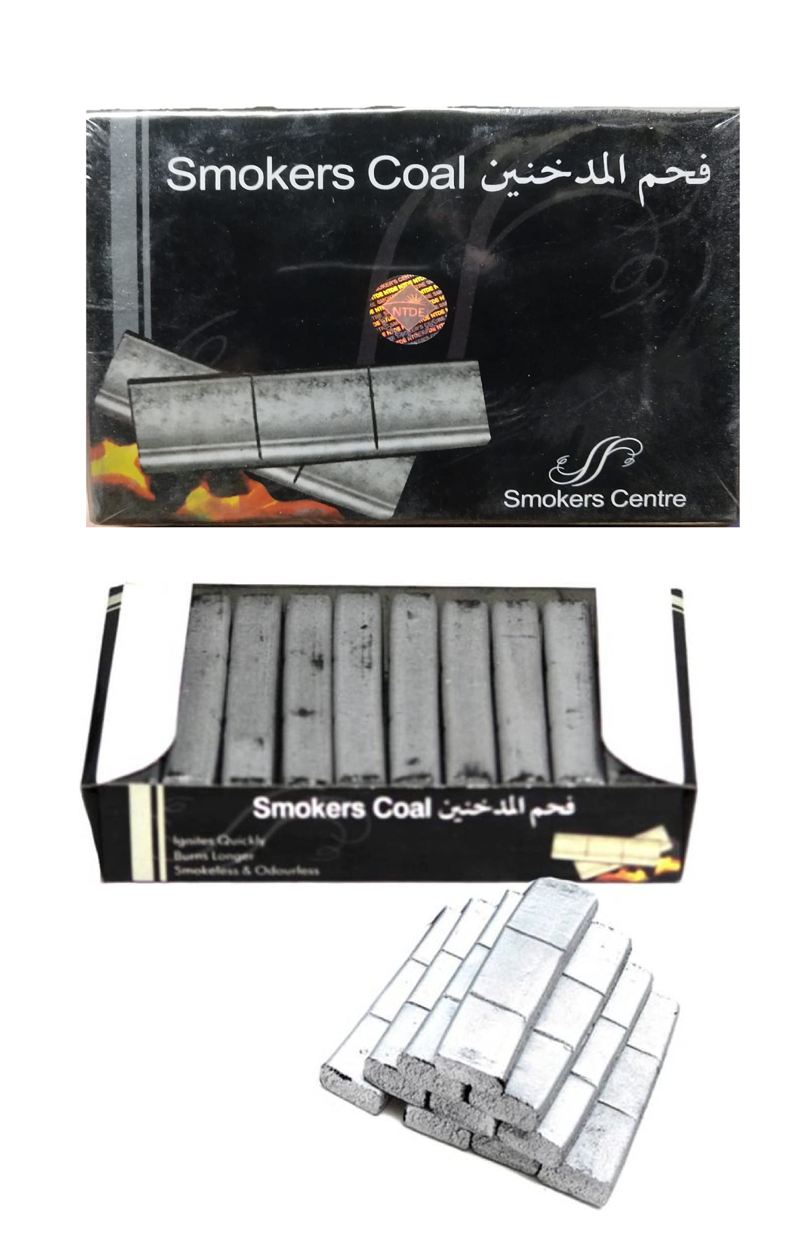 NeverStop® (Buy 1 Get 1) Hookah Coal Smokers for Silver Brick [1 Box in 30 Piece] NS_COAL-001