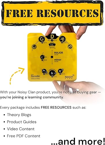 Miniatura 9 de Herramienta de rueda Circle of Fifths con soporte integrado, herramienta de aprendizaje de música para el regreso a clases, acordes de teoría