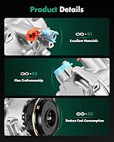 Vista 6 de SCITOO Compresor de AC para Toyota Camry 2.4L 2007 2008 2009, Compresor de Aire Acondicionado para Toyota RAV4 2.4L 2006 2007 2008, CO 11178JC