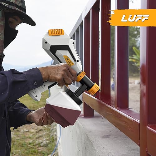 Miniatura 7 de Pulverizador de pintura HVLP de 700 W, pistola de pintura eléctrica, contenedor de alta capacidad de 40.6 fl oz, fácil de limpiar, 5 boquillas de