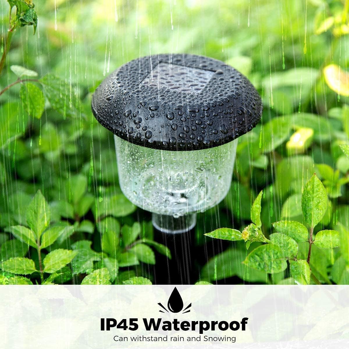INSOME 8 Pack Solar Pathway Lights Outdoor Waterproof,Solar Lights Outdoor Garden,Landscape Lights Outdoor Solar Powered, Bright Solar Lights Outdoor for Yard Patio Walkway
