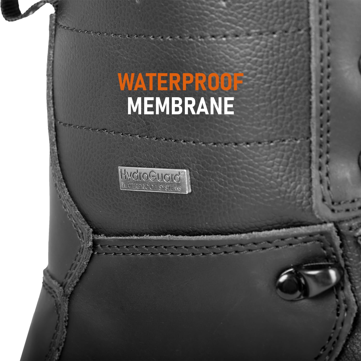 ACE Schakal Boots męskie - Crazy Horse sznurowane skórzane buty - wytrzymałe i wodoodporne - czarne