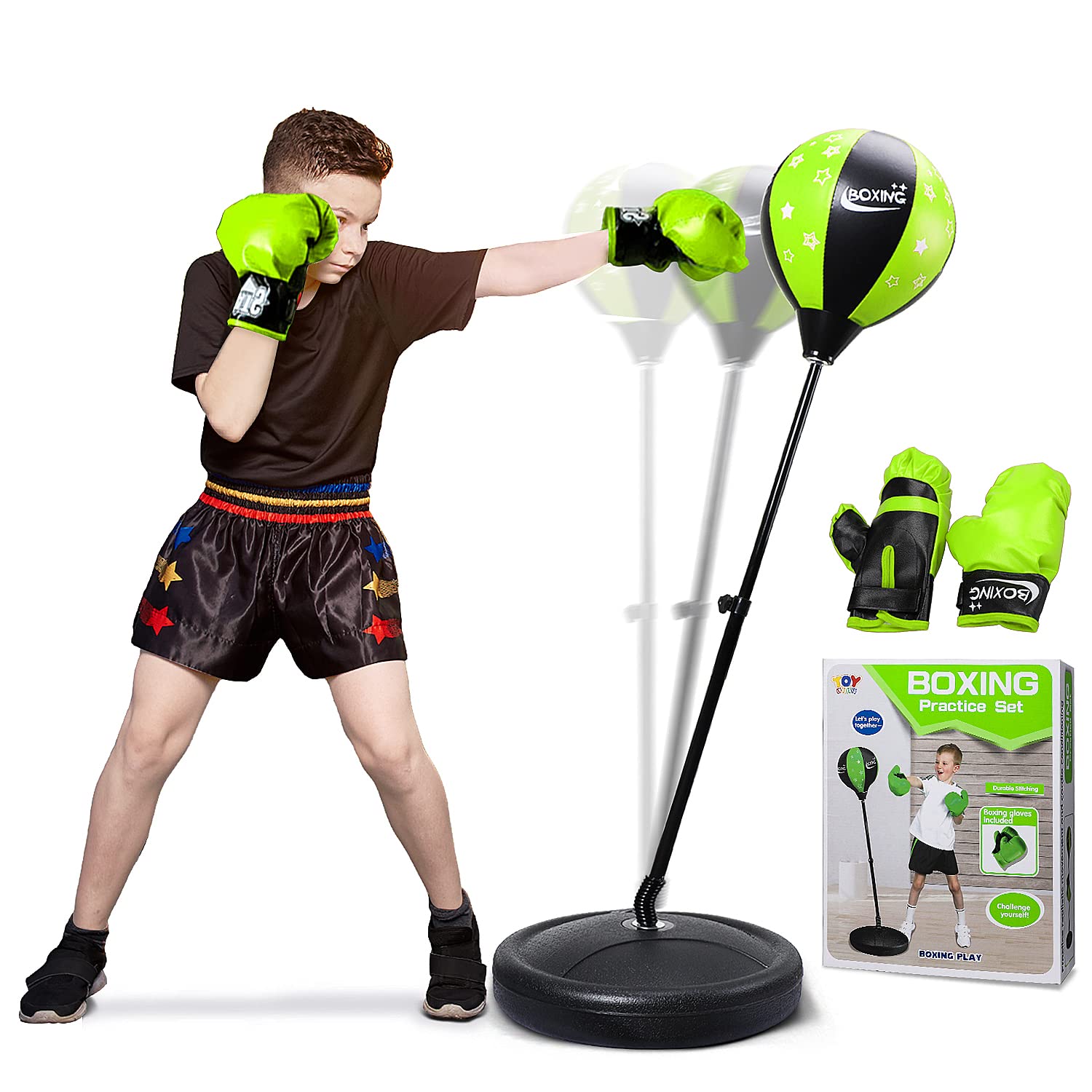 TOY Life Punching Bag for Kids Boxing Bag with Stand Height Adjustable