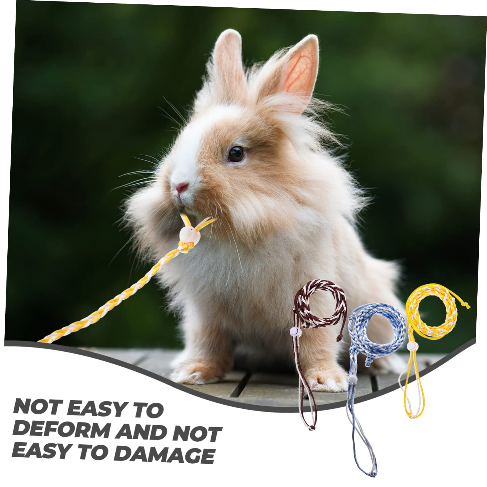 BESPORTBLE 5sets Elegant Squirrel Harness Strong Small Pet Leash Rabbit Leash for 3pcs*5