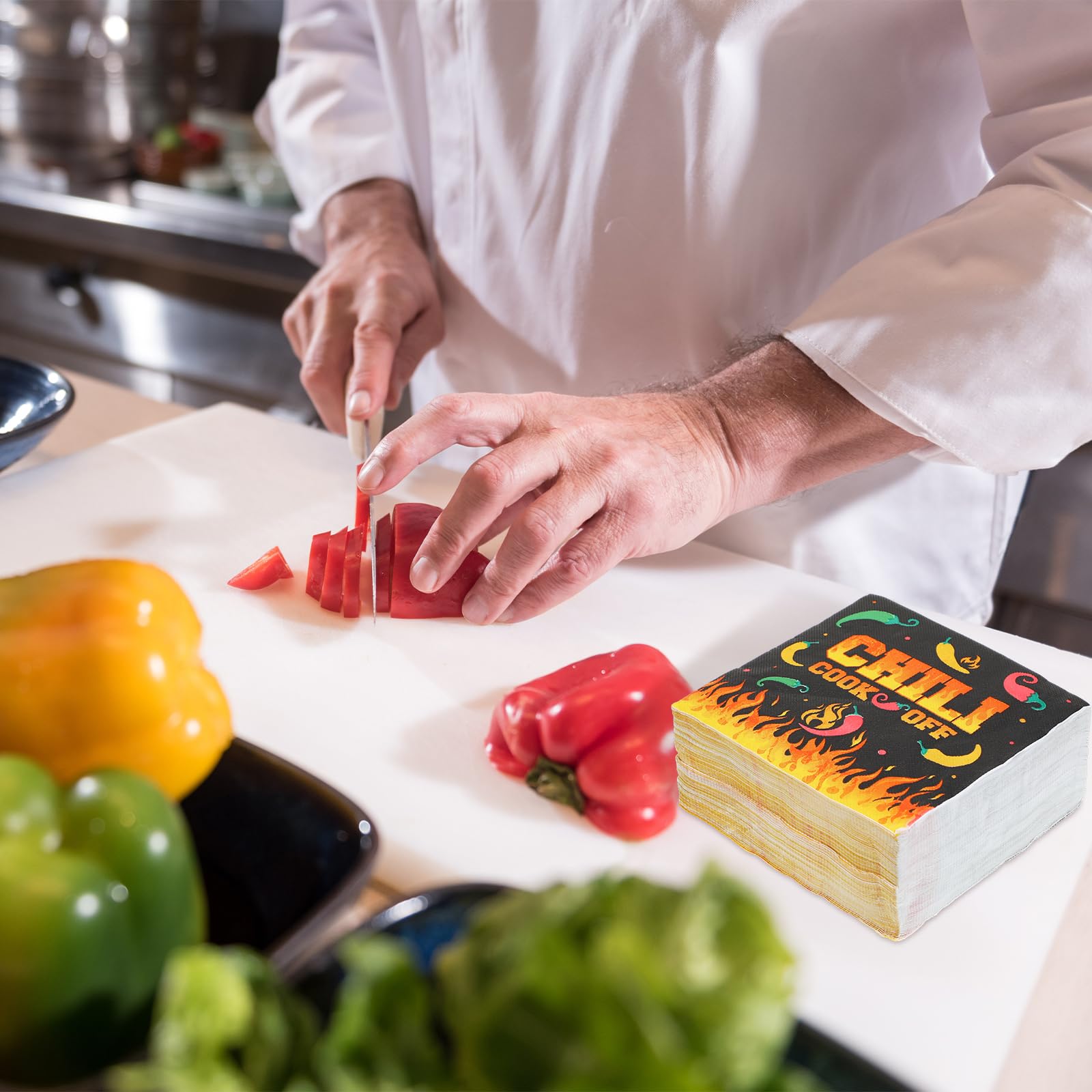 Amazon.com: Qilery 100 Pcs Chili Cook off Napkins Disposable