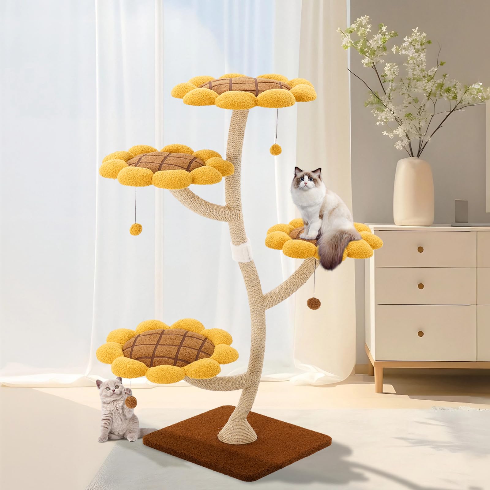 Romiromi Sunflower Cat Tree 56