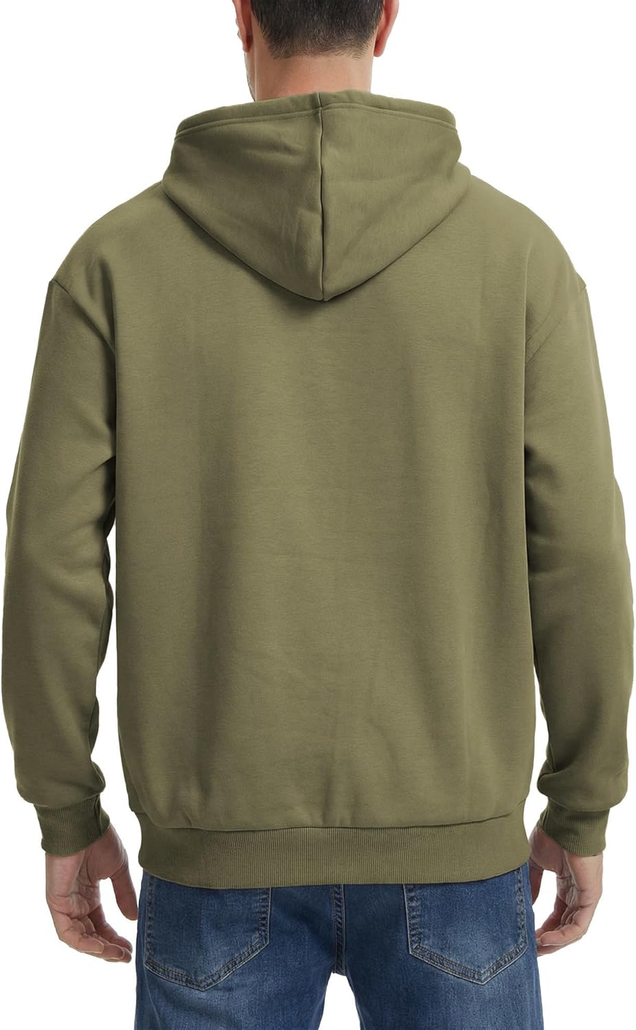 Men's Hoodie Pullover Fleece Lined Sweatshirts Lightweight Cotton Blend hoodies Loose Tops
