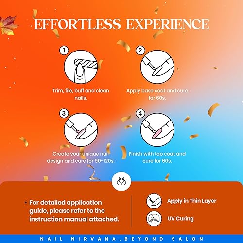 Miniatura 7 de Beetles - Juego de 39 esmaltes de uñas de gel UV para todas las estaciones, con capa base y superior, remojar rosa, rojo, verde, azul, dorado,