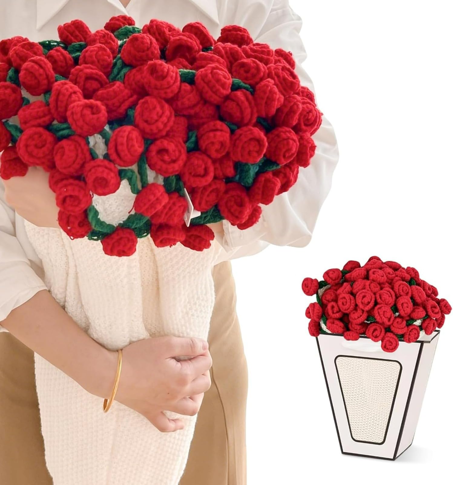 Couverture bouquet de fleurs en tricot pour une décoration d'intérieur cosy au salon