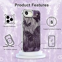 Vista 137 de I-MGAE-IN-AR - Funda diseñada para iPhone 12 y 12 Pro, diseño de mariposa plateada brillante, funda protectora de poliuretano termoplástico, suave