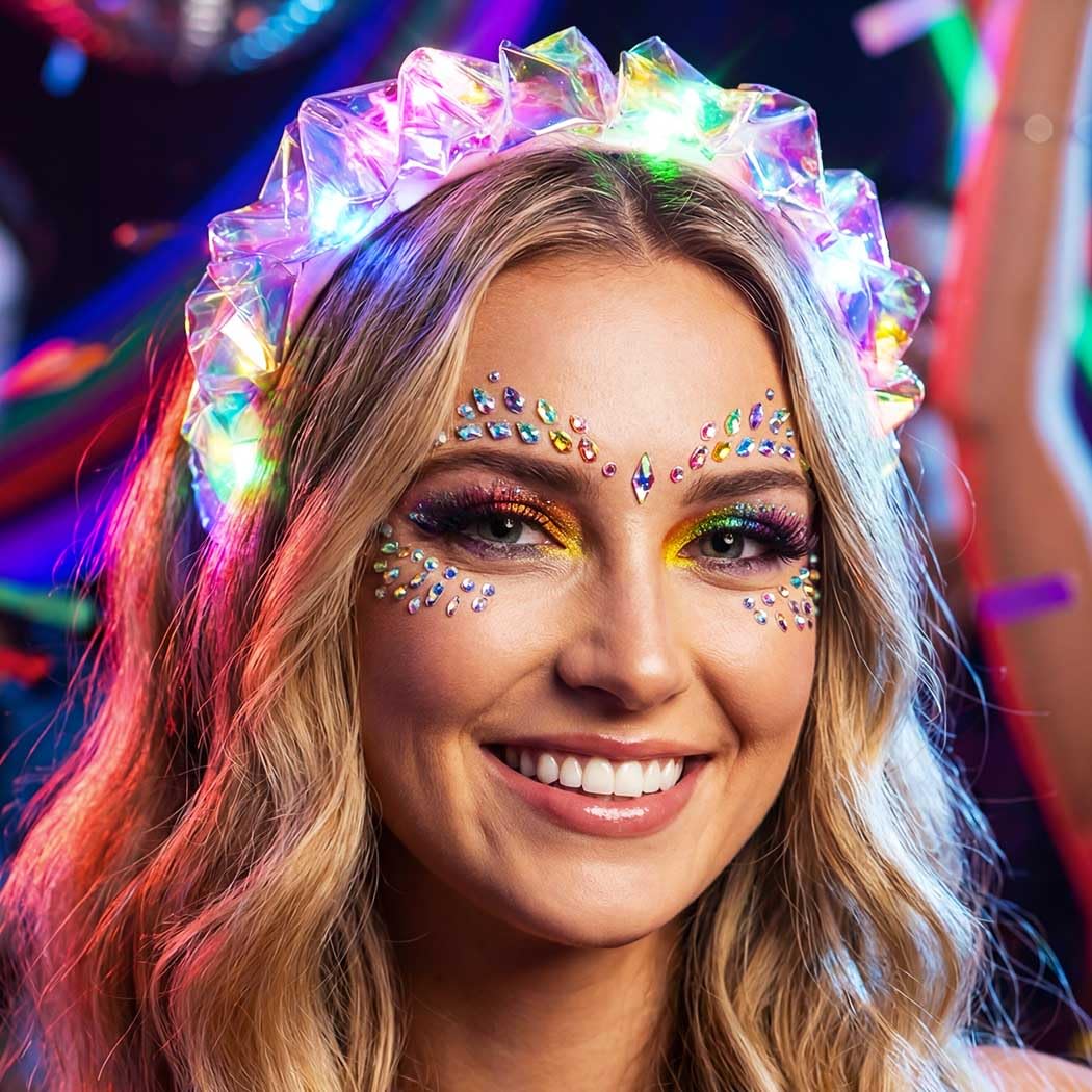 Amazon.com: DRESBE Light Up Headband LED Headbands Glow  display picture 1