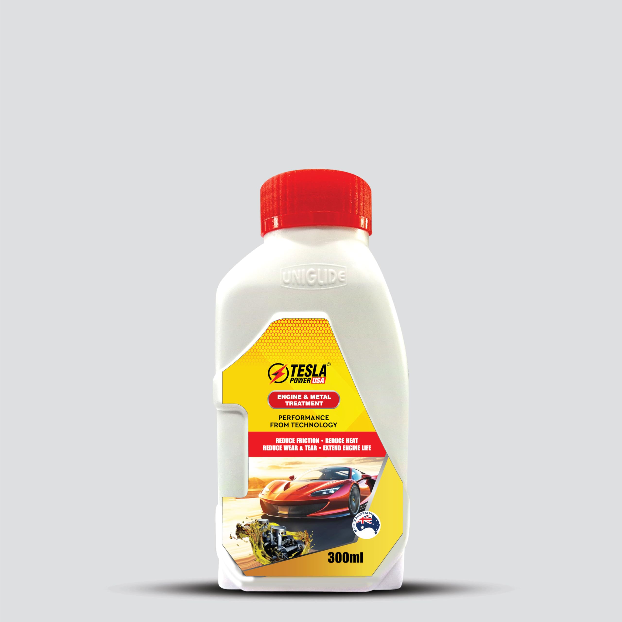 Tesla Power USA Friction Zero - Engine & Metal Treatment Additive Oil (300 ML) | Reduces Friction, Heat & Oil Consumption | Increases Engine and Equipment Life - for Cars [Pack of 1]