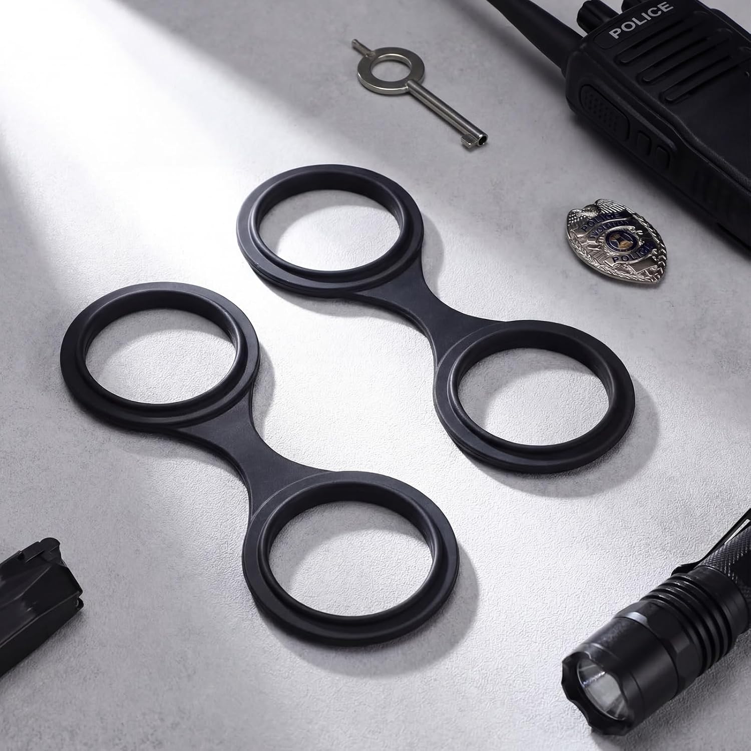 Arrowbash Silicone Handcuffs Costume Prop, Realistic Handcuff Style Costume Prop Toys for Cosplay Party