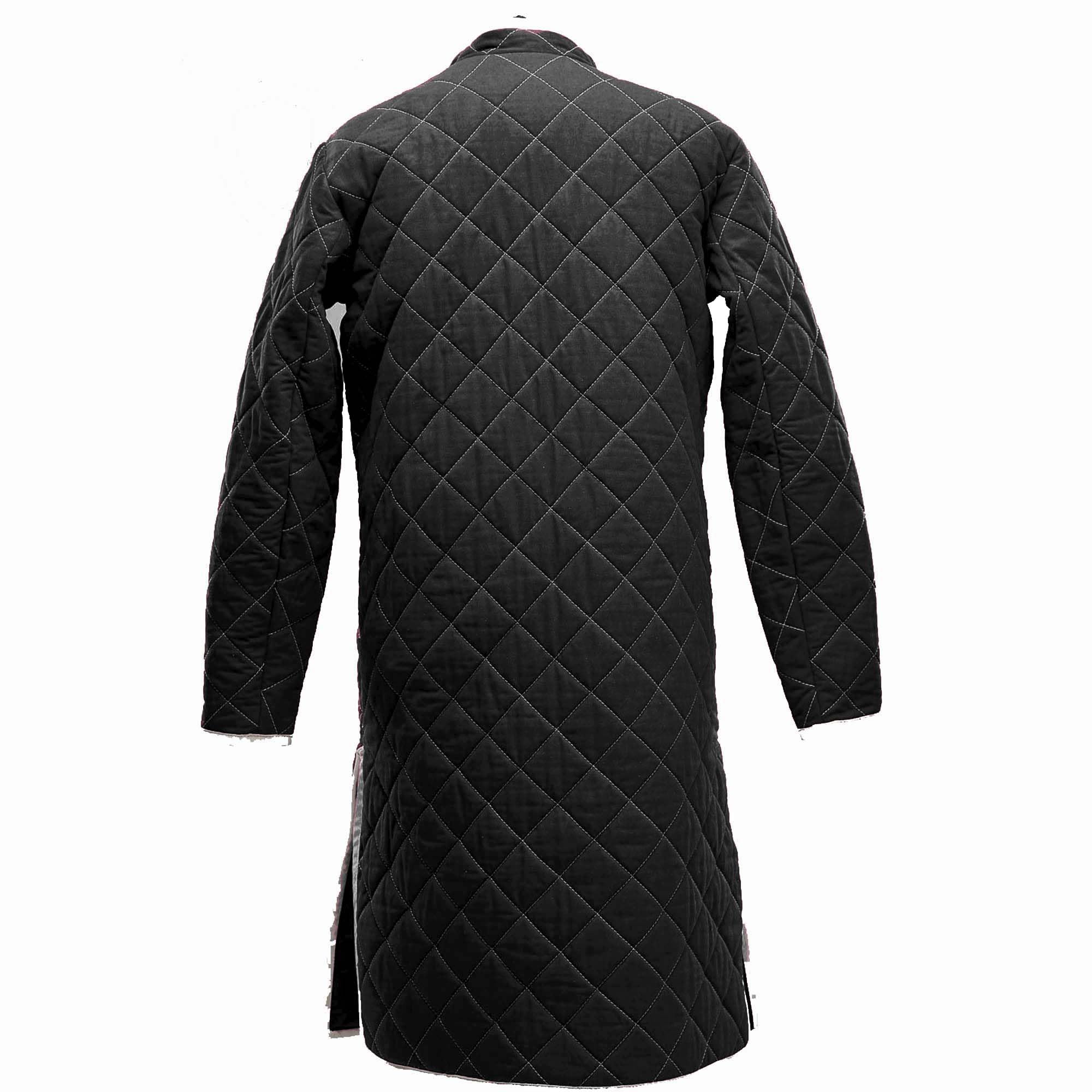 THE MEDIEVALS Dick gepolsterter Gambeson-Mantel, Aketon, volle Länge, Jacke, Rüstung, Kostüme, Kleid, SCA