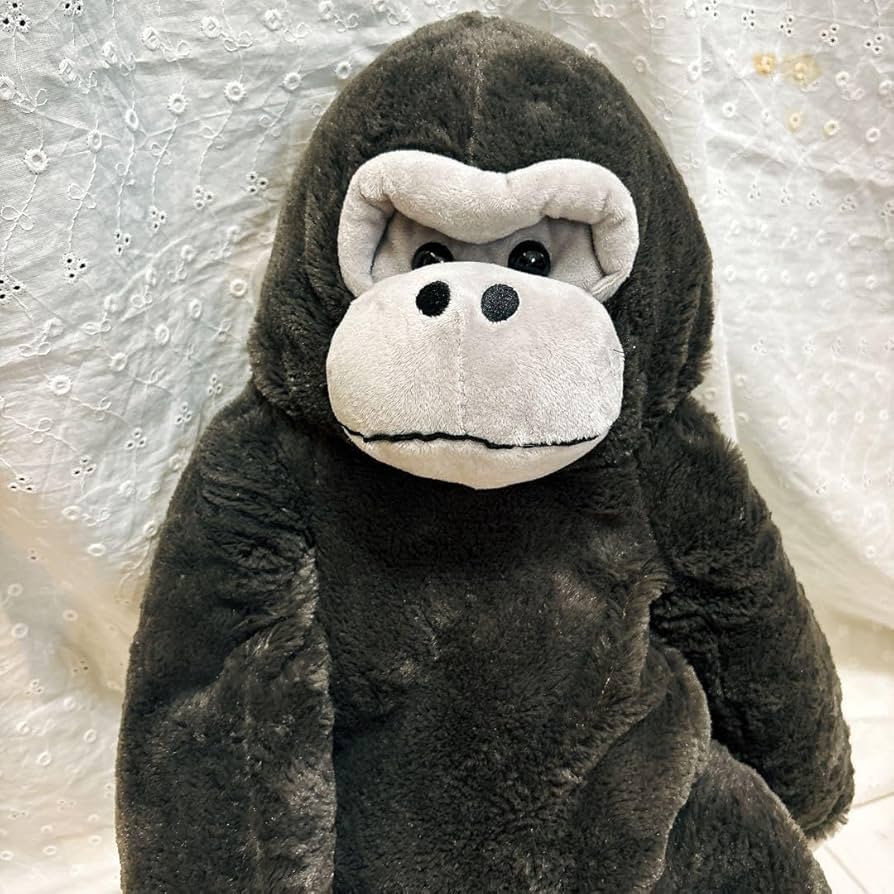 【美品】くったりごりらタグ付きブラックグレービックぬいぐるみ大きさ約48cm Amazon.co.jp: 【美品】 くったりごりらタグ付きブラックグレー