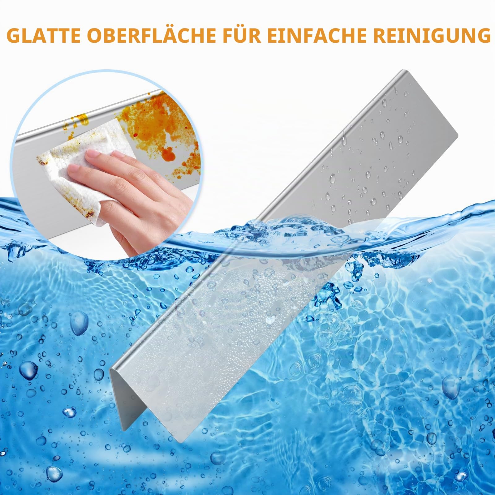 Gardenz 7636 Flavorizer Bar, 38.8cm Hitzeschild Ersatzteile für Weber Spirit 300 Serie,Edelstahl Brennerabdeckung für Weber Spirit E310 S310 E320 E330 zubehör mit vorne montierten Bedienfeldern.