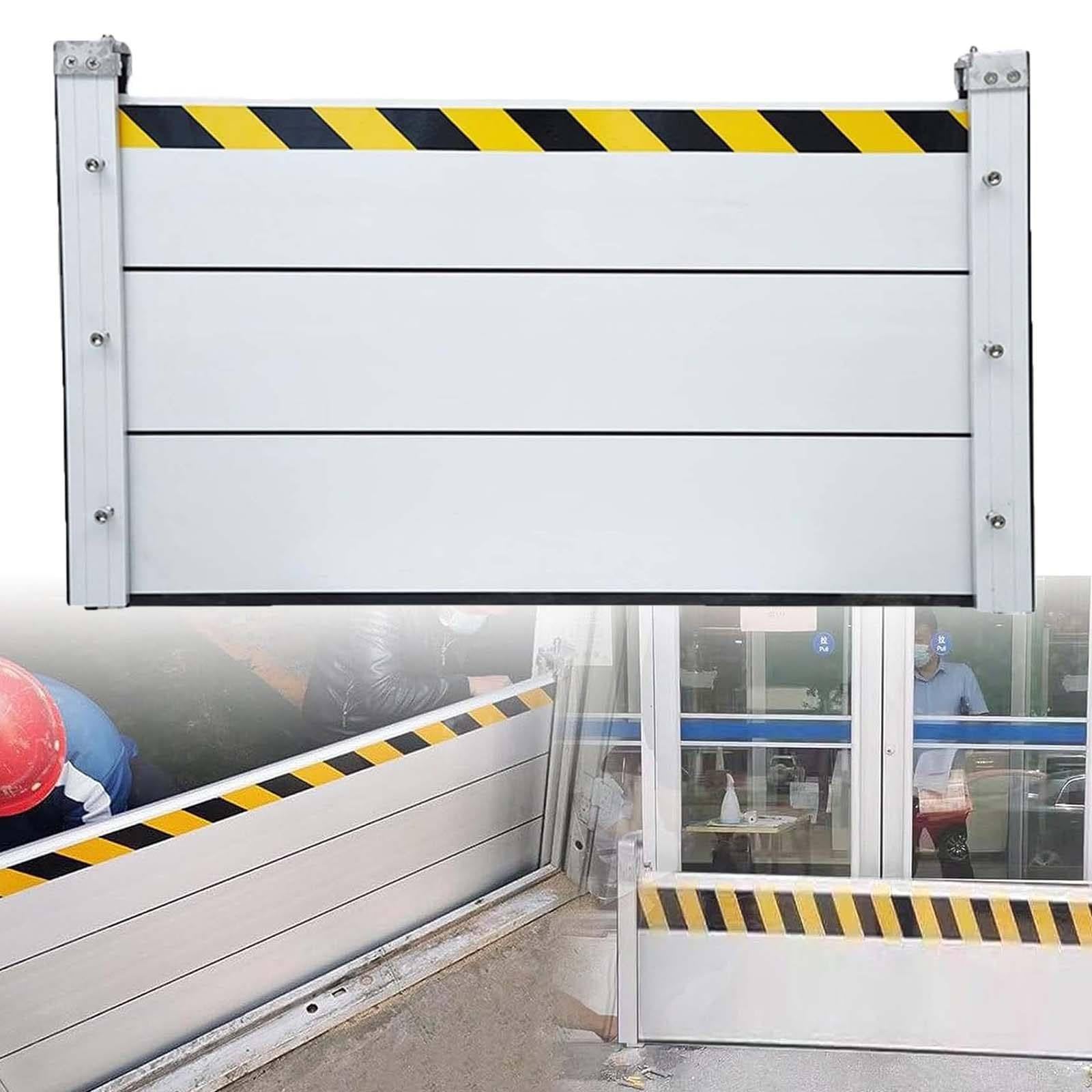 Barrière anti-inondation en aluminium robuste pour porte de garage extérieure et entrées
