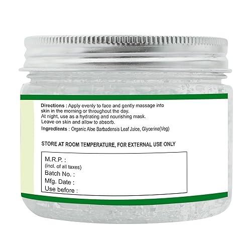 Miniatura 8 de Raslok Gel de aloe vera  Gel de aloe natural 100% puro  Para hidratar la piel y el cuidado del cabello, hidratante duradero, calmante e hidratante