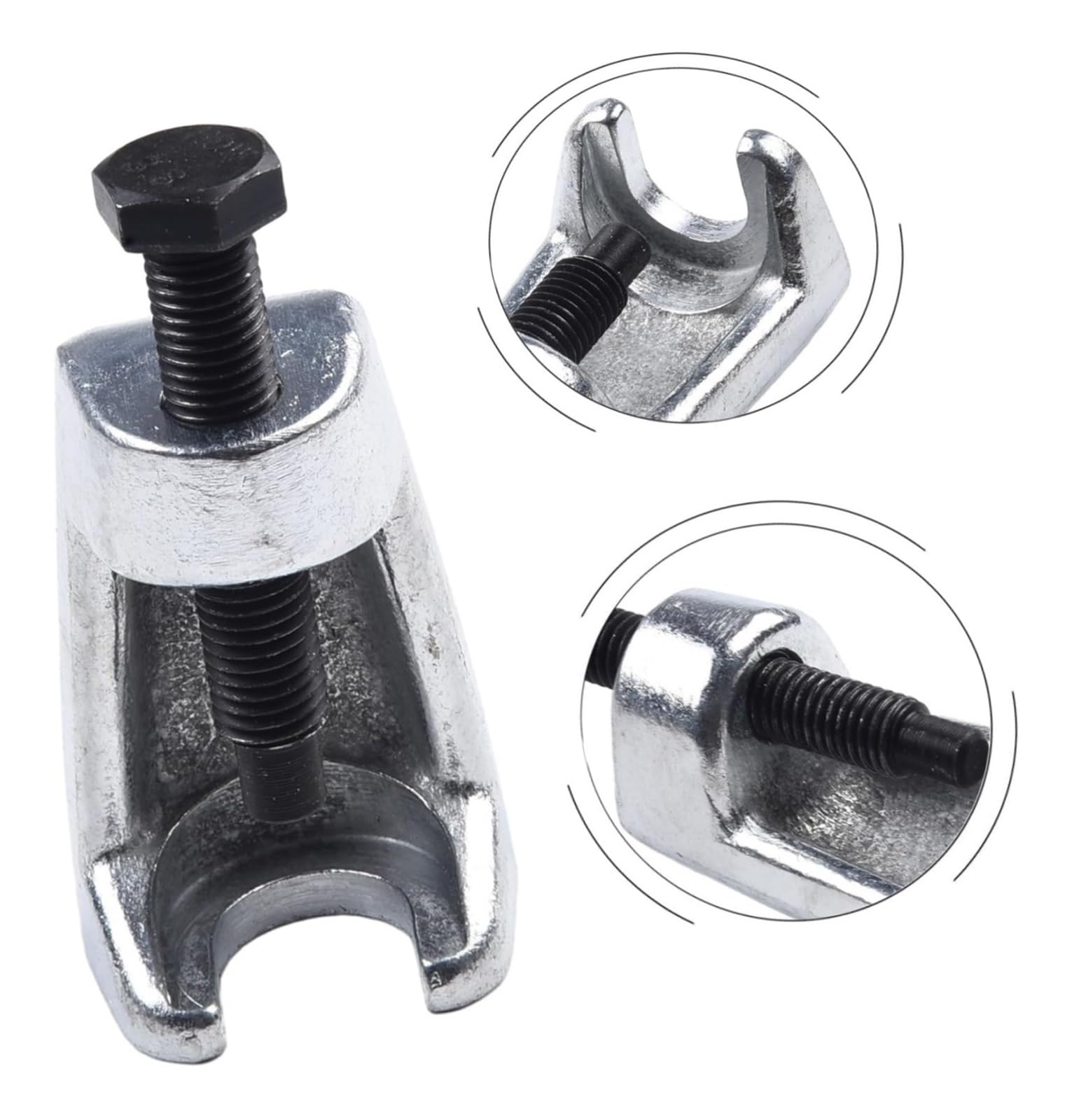 Estrattore for estremità tiranti for auto in acciaio con separatore for giunto sferico for la riparazione e la manutenzione delle sospensioni del veicolo