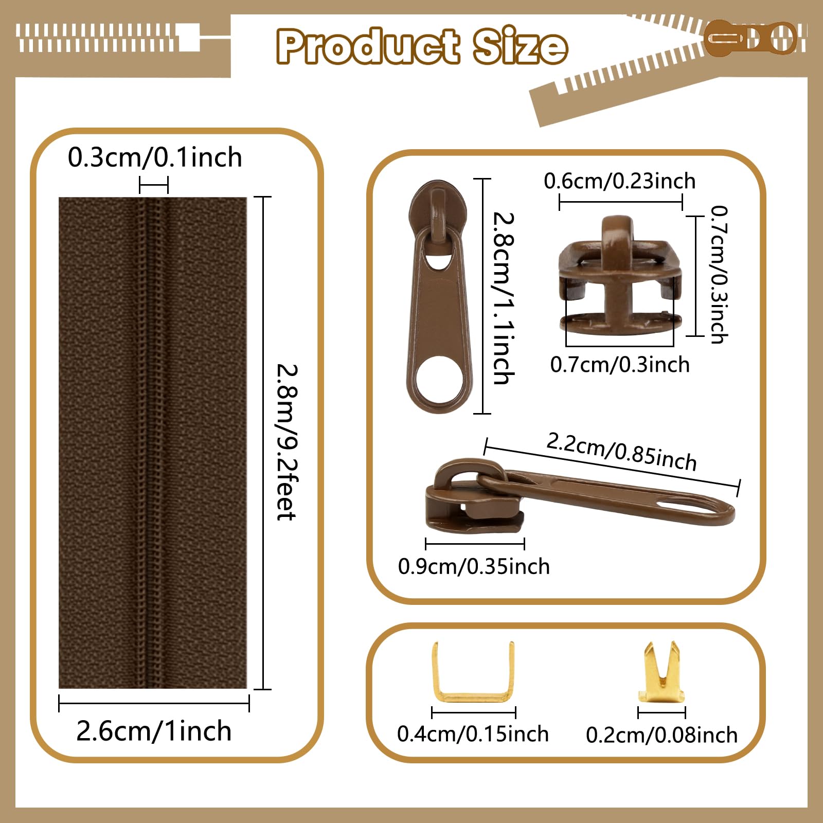 Dwitkul 30 Meter Eindeloze Rits – Nylon – 10 Kleuren (3 M Per Kleur) – Met 50 Sliders, 100 Start- En 50 Eindstops – Universele Reparatieset Voor Kleding, Tassen En Beddengoed