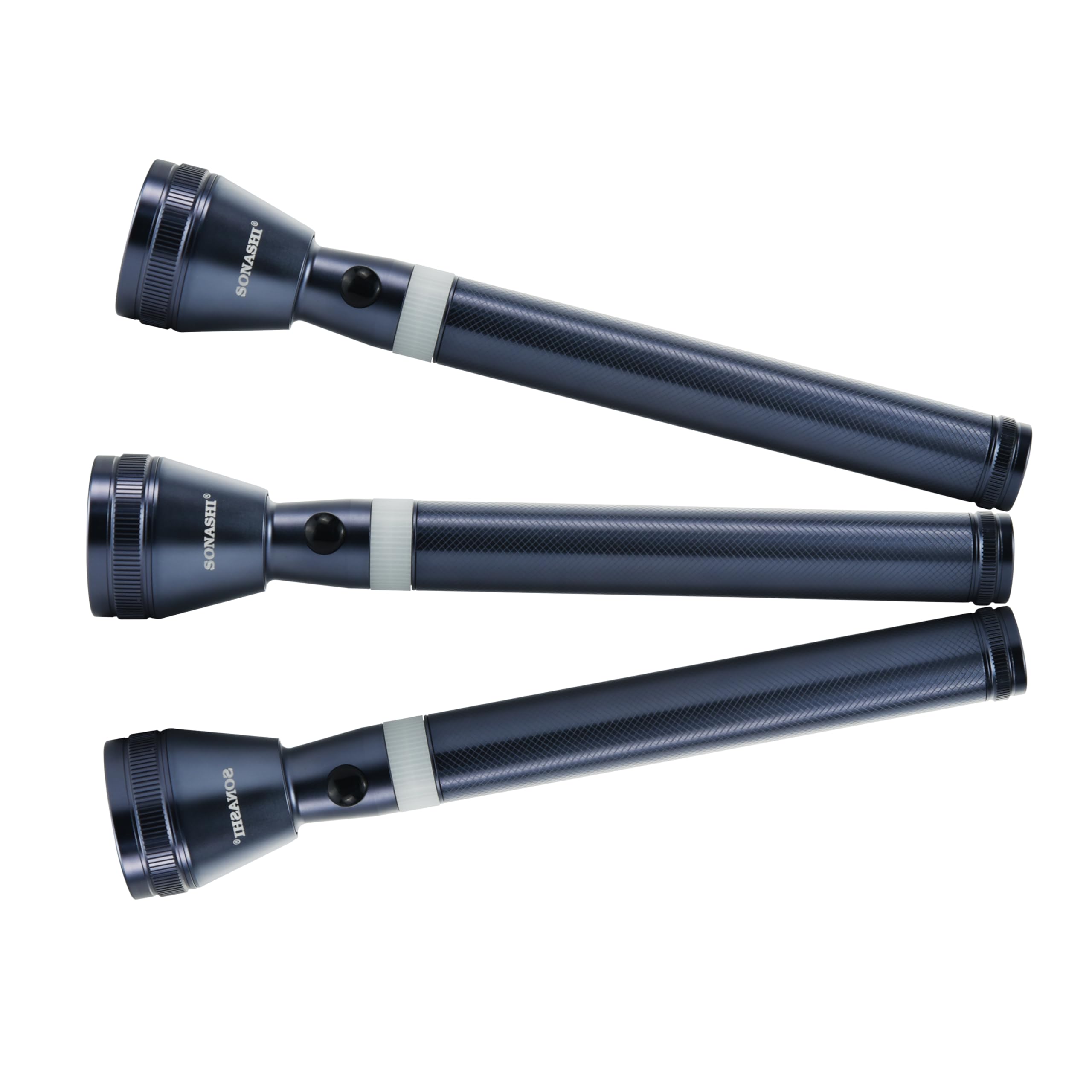 SONASHI SLT-3311N LED Rechargeable Torch 3Pcs Combo – Bright LED, Rechargeable Battery, Black and Green | LED Torches | Lighting
