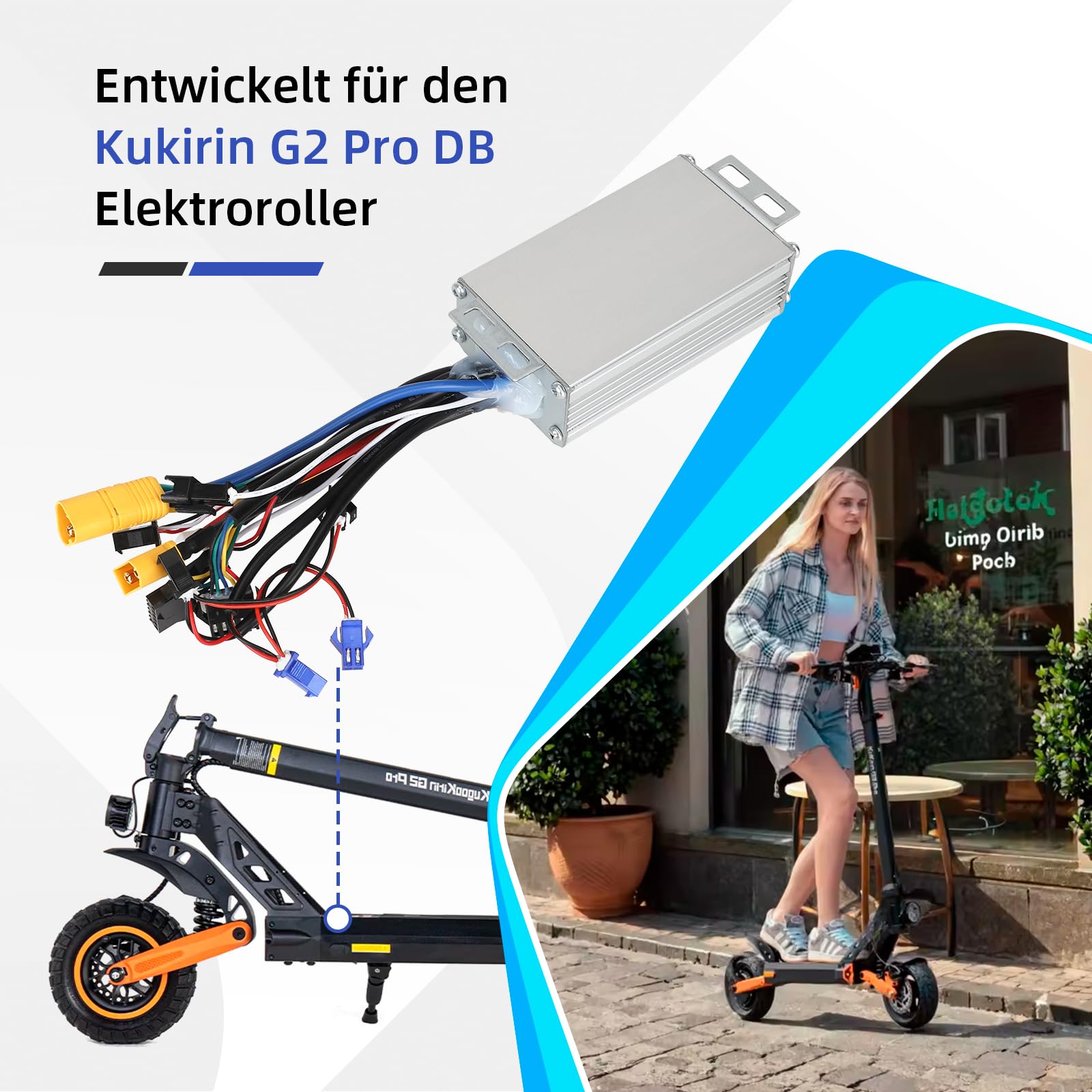 ulip Controller Hauptplatine für Kukirin G2 Pro DB Elektroroller Bremse Elektro Scooter Zubehör